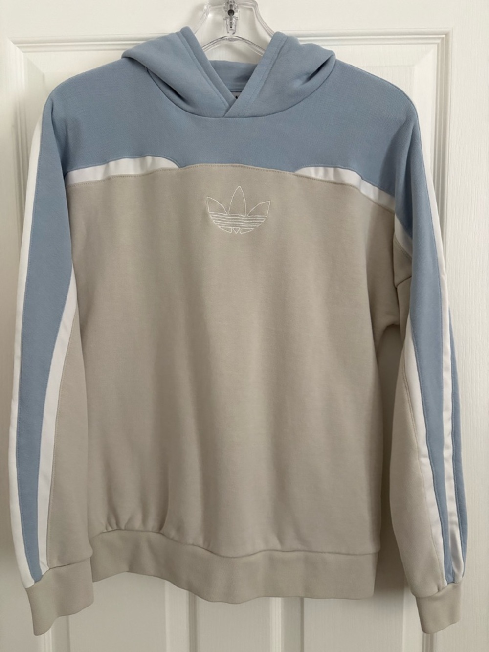 Adidas Trefoil Embroidered Hoodie Youth Size Large